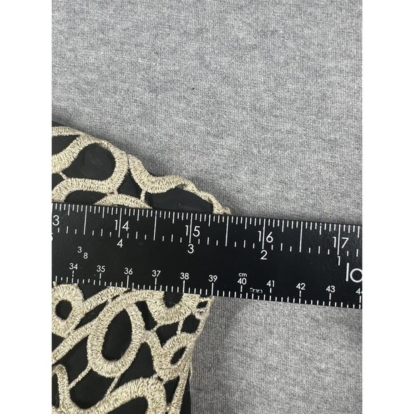 Lilly Pulitzer Black Gold Julie Chiffon Strapless Formal Dress Size 8 - Picture 4 of 11